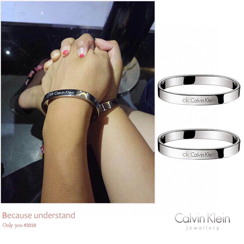 香港代购专柜正品 CK手镯  男女情侣款手环 欧美简约时尚．两个尺寸S码．M码P