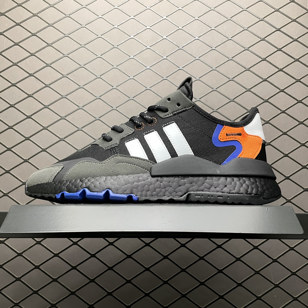 180 AD 阿迪 Nite Jogger Boost 夜行者爆米花大底复古跑鞋 FX6834