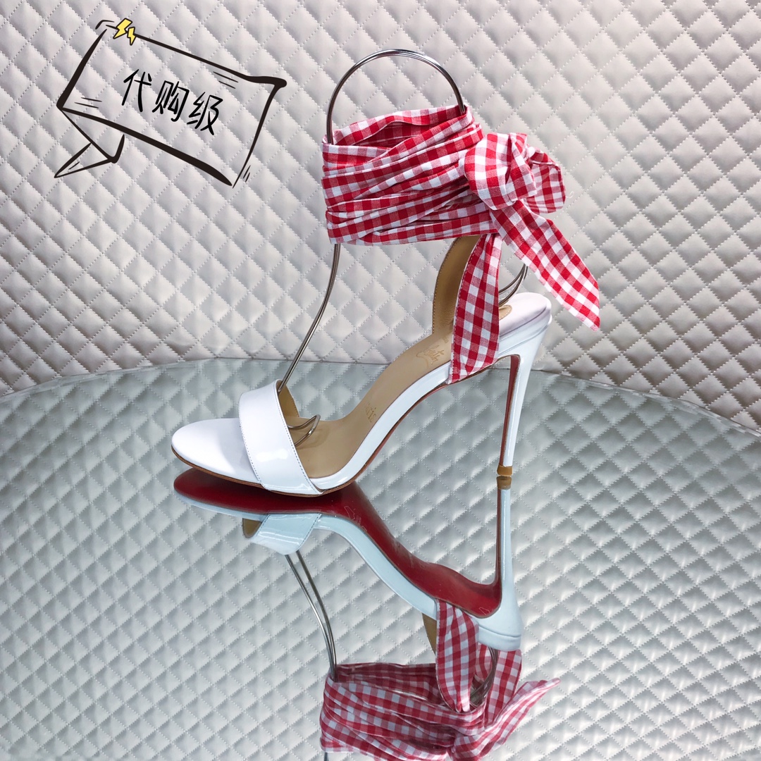 NO:100154,High-end custom sandals series!  H10Cm, size 34-42. Rose][Rose] Customized versions are not refundable or exchanged. 9050-. White cowhide red lattice belt, official website synchronization Standard European code Reference:9050- Color:white/red Material:cowhide Lining:goat leather Heel height:10Cm Sole:leather sole Size:EUR 34-42 (US 4-11):,,christian louboutin,sandals,cowhide19860909高端订制 凉鞋款系列！ H10Cm,尺码34-42码. 玫瑰][玫瑰]订制款不退不换.9050-.白牛皮红格带,官网同步 标准欧码 Reference:9050- Color:white/red Material:cowhide Lining:goat leather Heel heigh:10Cm Sole:leather sole Size:EUR 34－42（US 4一11) :,,christian louboutin,sandals,cowhide,Women's Shoes