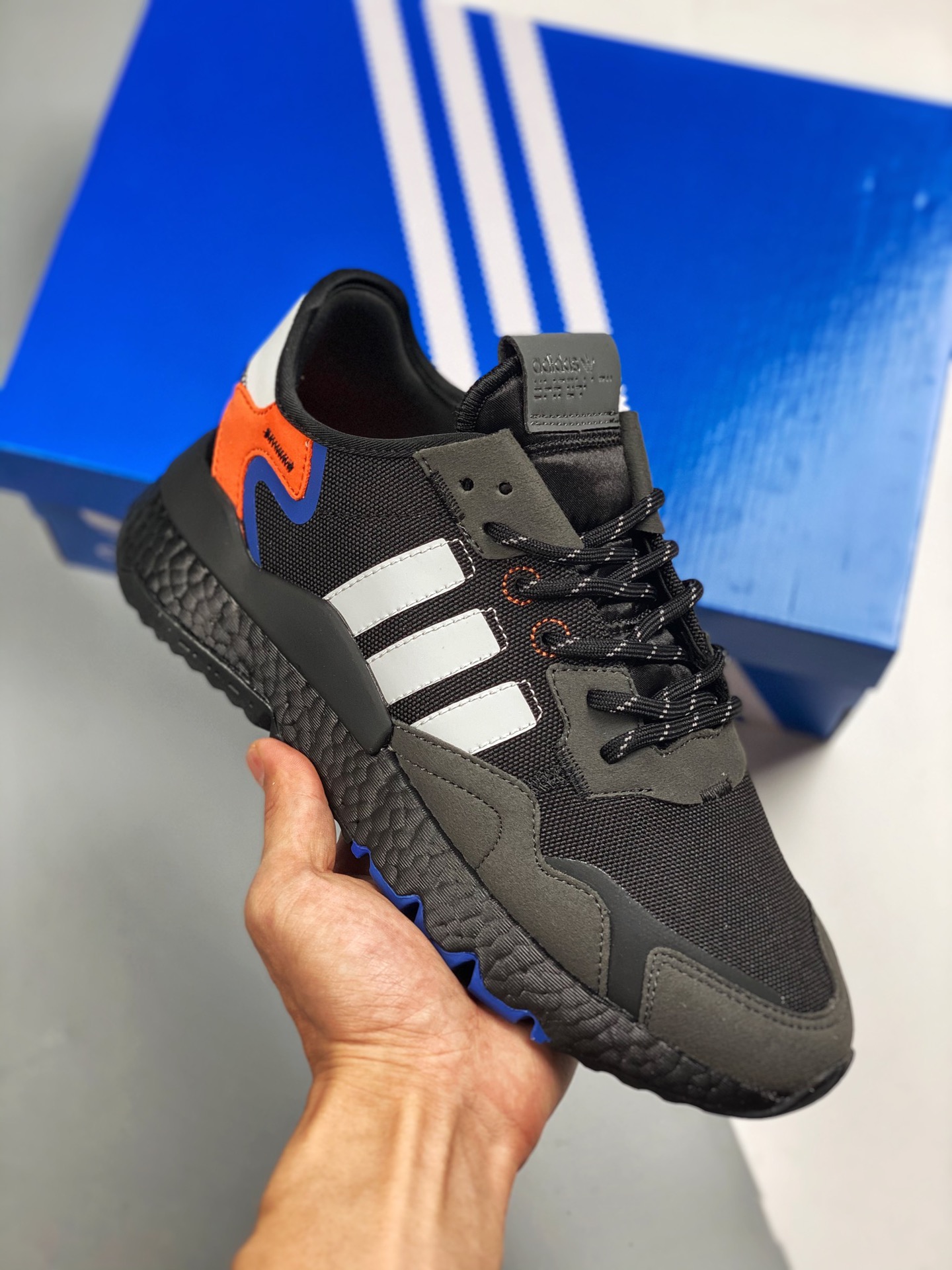 AD Nite Jogger 2019 Boost trébol, colaboración Night Jogger, número de producto: FX6834, zapatillas retro de running co…