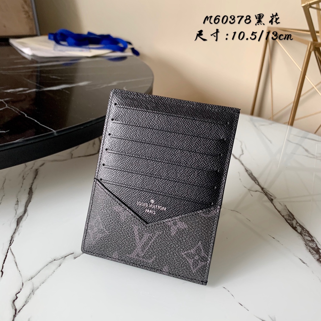 Louis Vuitton Wallet Card pack Black Damier Graphite Canvas M60378