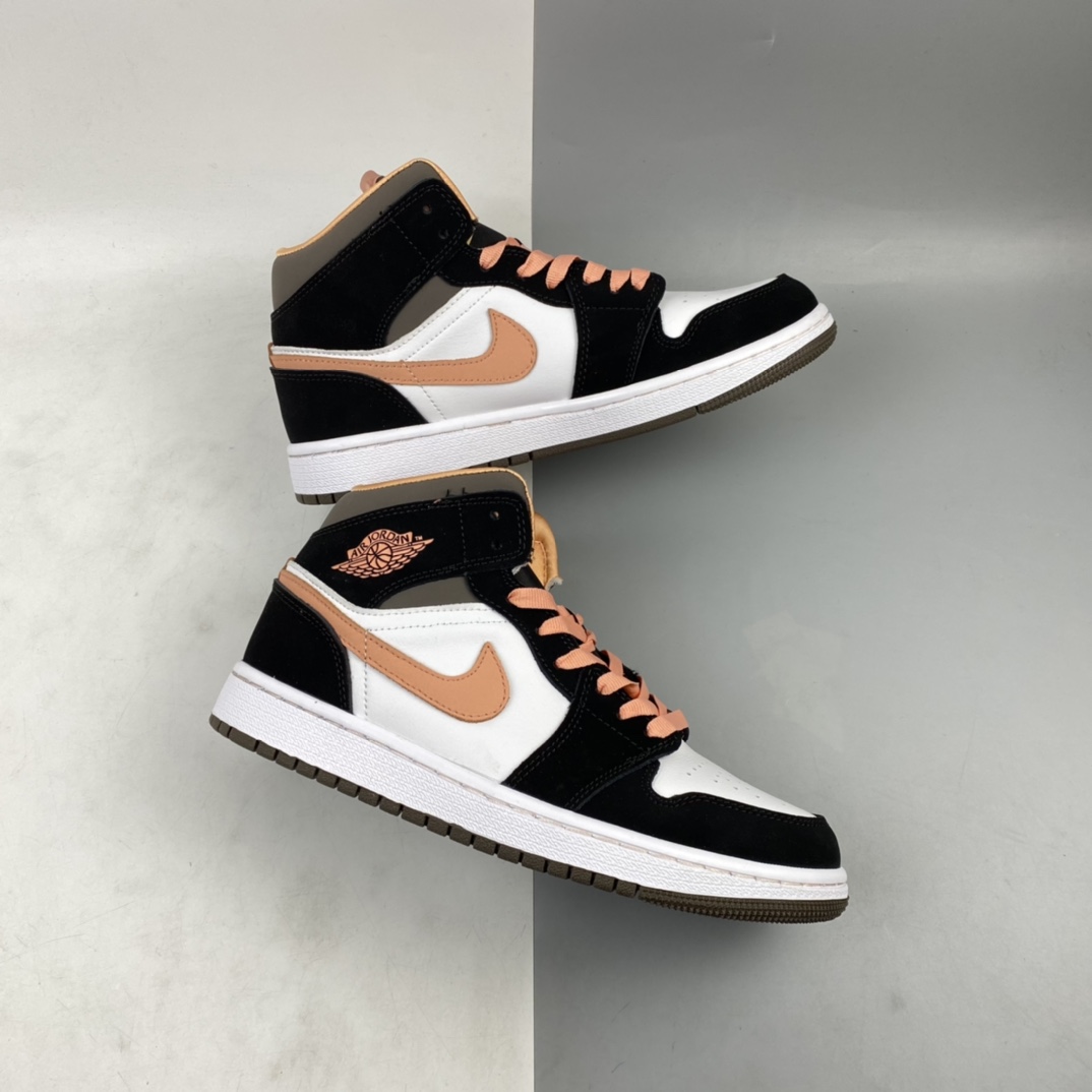 240 Air Jordan 1 Mid AJ1 乔1 中帮百搭休闲运动板鞋DH0210-100
