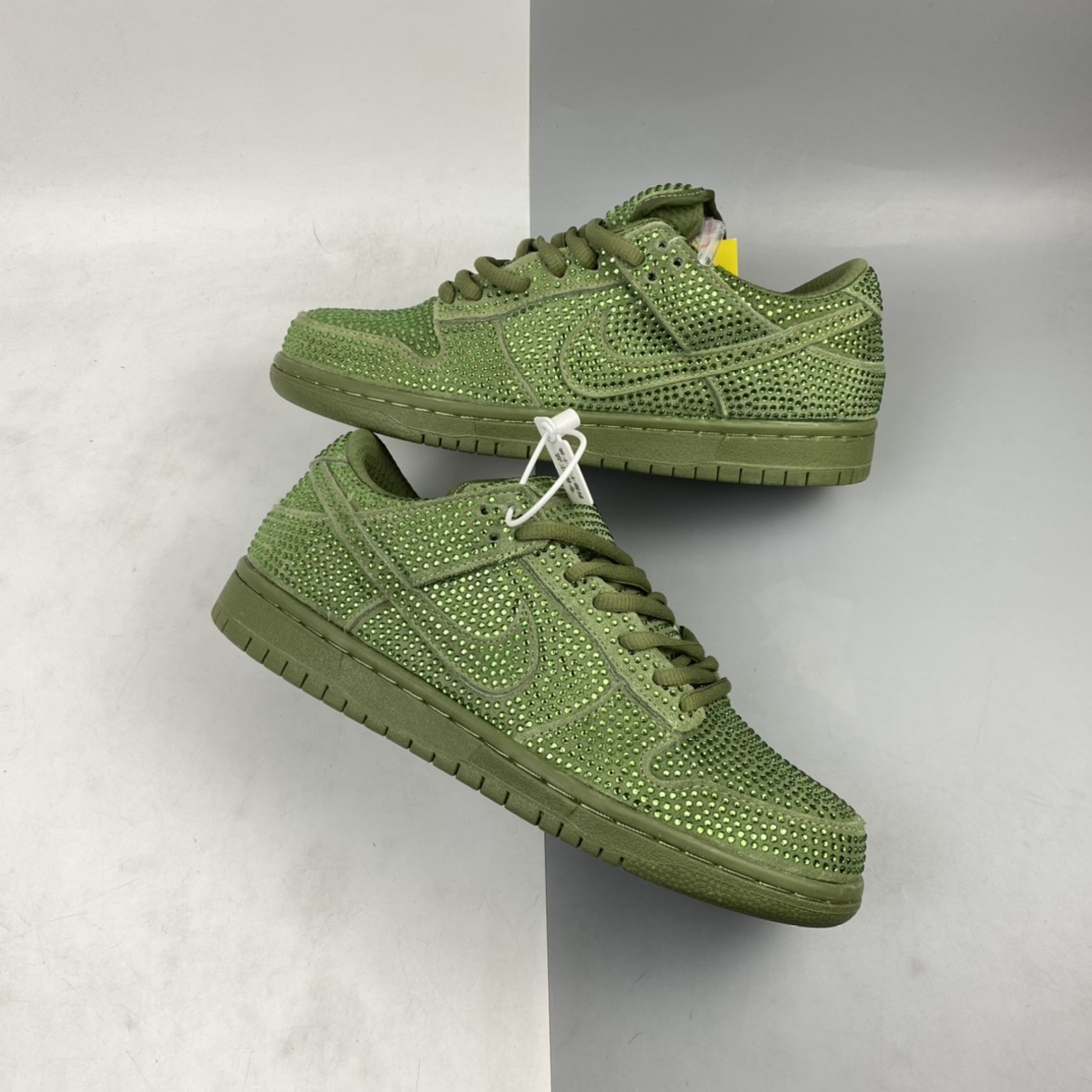 260 Cactus Plant Flea Market唐人街跳蚤市场CPFM x Nk SB Dunk LowPure Platinum”Swarovski Crystals” 扣篮系列低帮休闲运动滑板板鞋 CZ2670-300