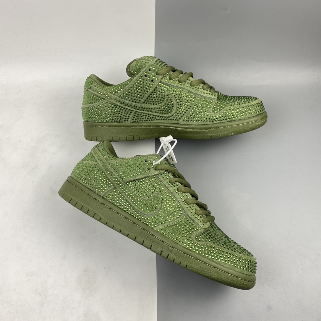 260 Cactus Plant Flea Market唐人街跳蚤市场CPFM x Nk SB Dunk LowPure Platinum”Swarovski Crystals” 扣篮系列低帮休闲运动滑板板鞋 CZ2670-300