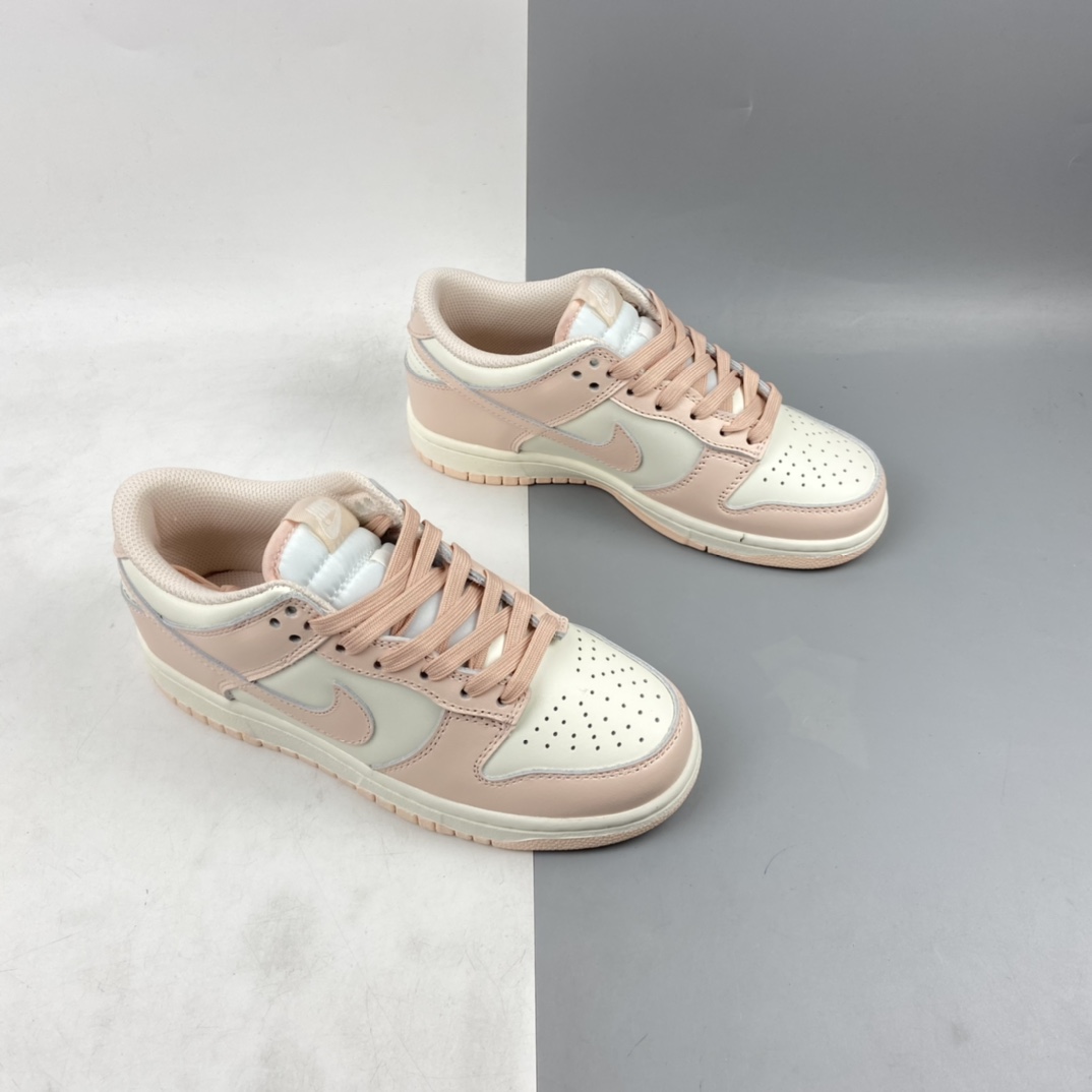 300 Nk SB Dunk Low ”Orange Pearl” 扣篮系列“樱花粉白粉珍珠”低帮休闲运动滑板鞋 DD1503-102