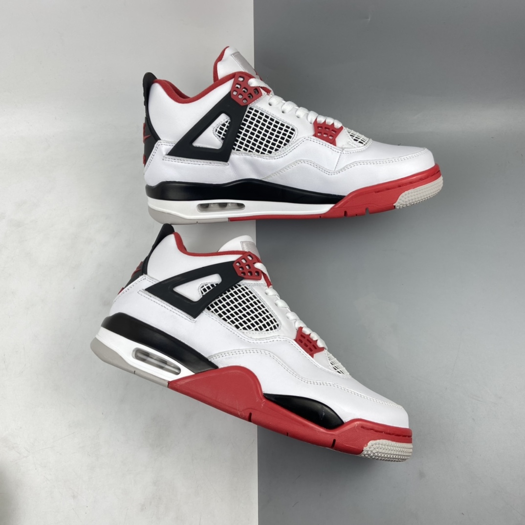 360 Air Jordan 4 Fire Red AJ4 乔4白红火焰红篮球鞋 DC7770-160