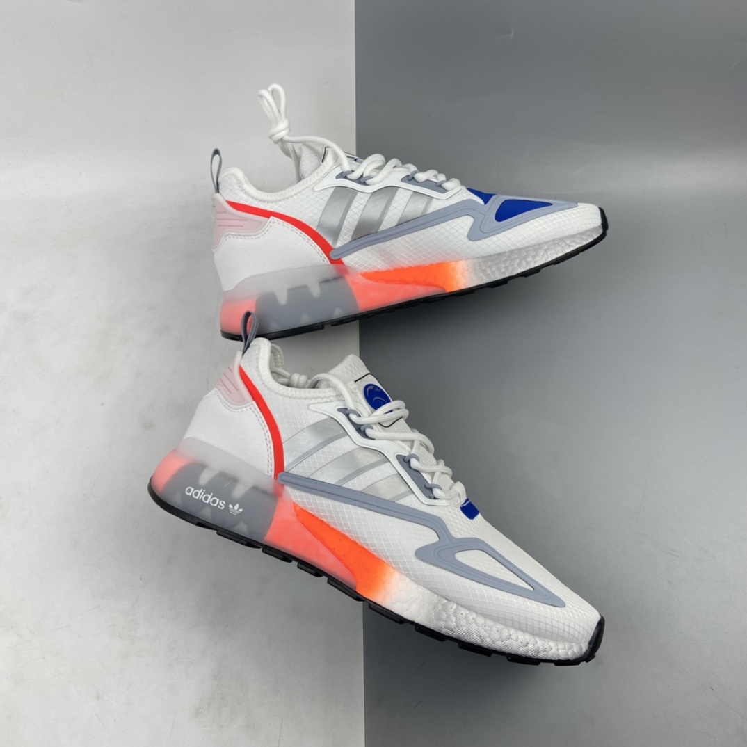240 Ad ZX 2K Boost 网纱针织呼吸面套脚休闲运动慢跑鞋 FY5725