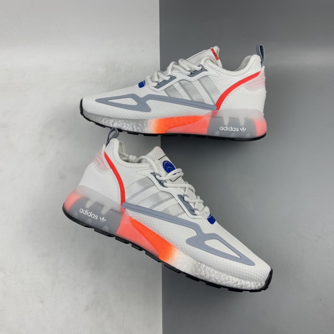 240 Ad ZX 2K Boost 网纱针织呼吸面套脚休闲运动慢跑鞋 FY5725