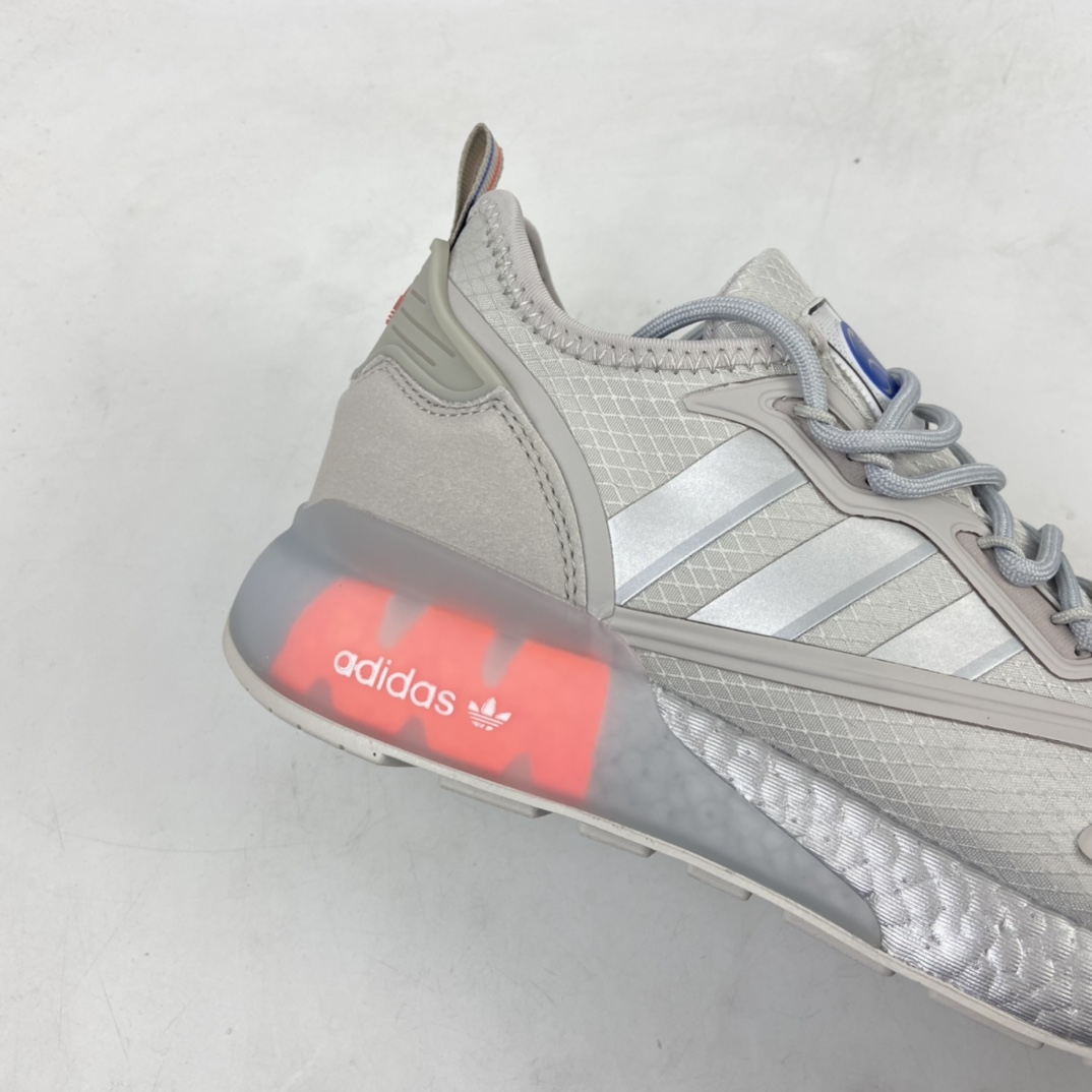 240 Ad ZX 2K Boost 网纱针织呼吸面套脚休闲运动慢跑鞋 FX7028