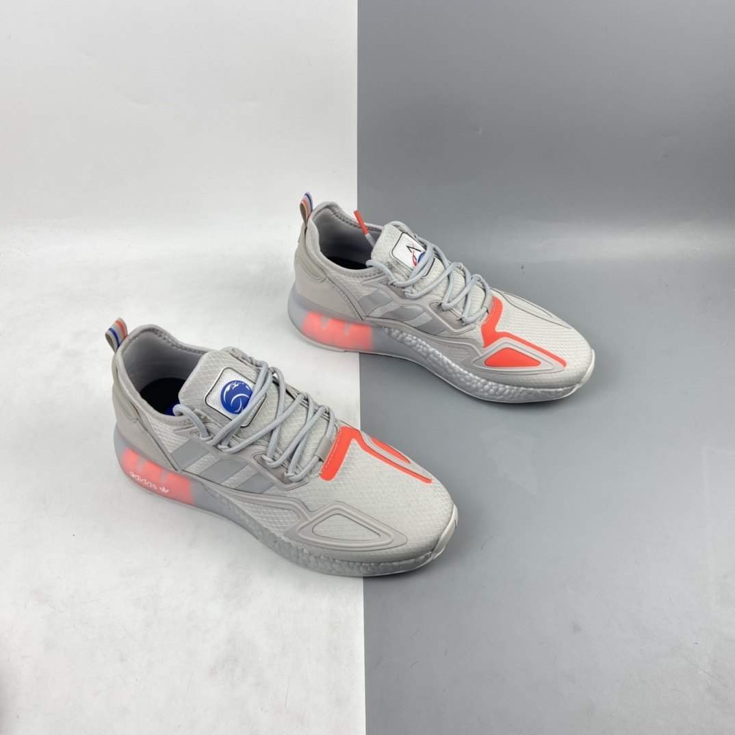 240 Ad ZX 2K Boost 网纱针织呼吸面套脚休闲运动慢跑鞋 FX7028