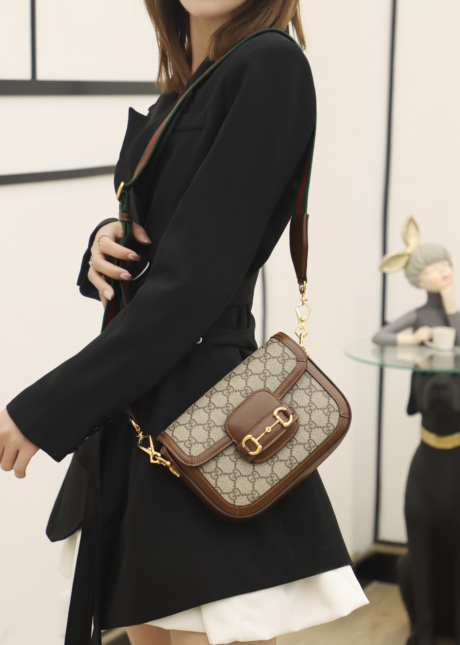 Gucci Horsebit 1955系列迷你马鞍包 658574 HUHHG 8565