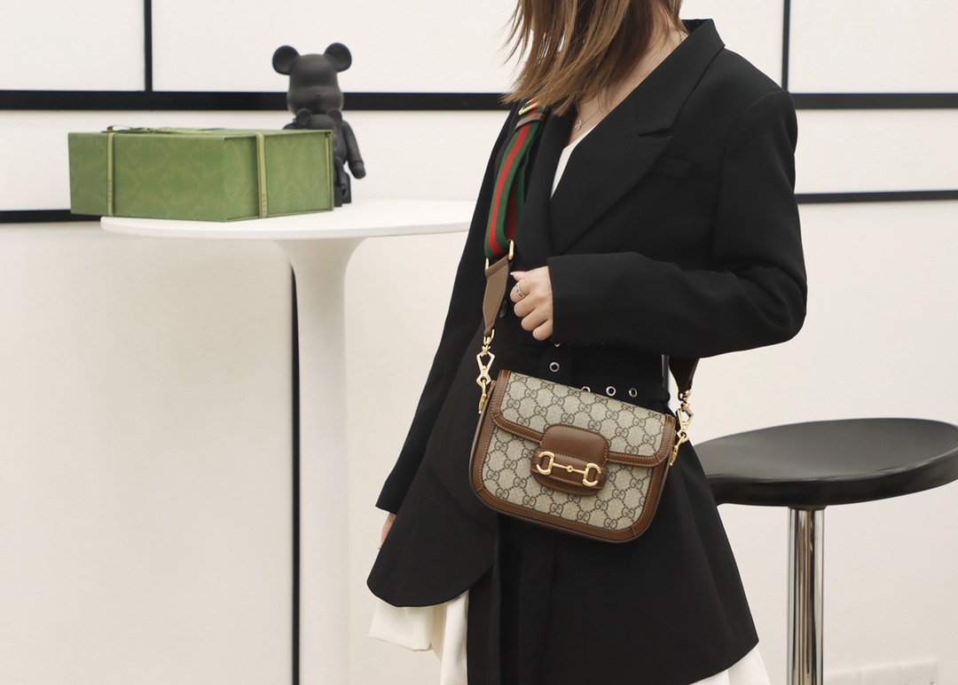 Gucci Horsebit 1955系列迷你马鞍包 658574 HUHHG 8565