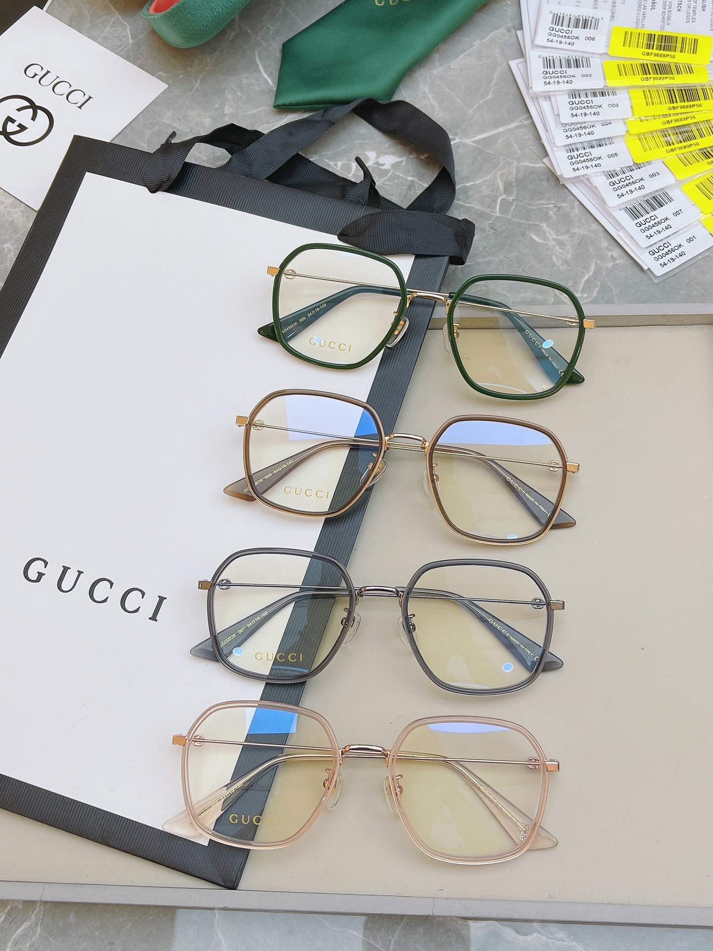 新款GUCCI古驰GG0456多边形