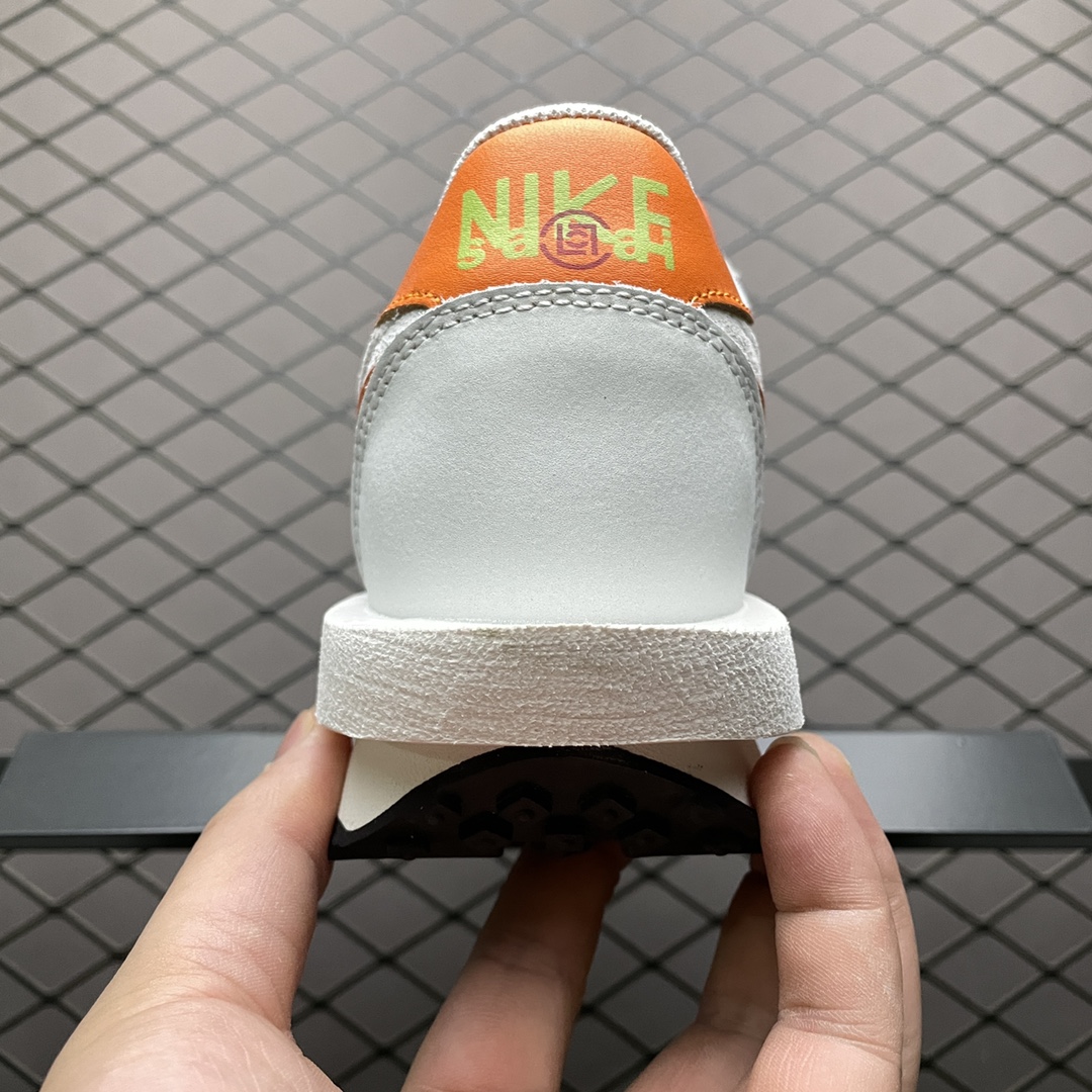 200 Sacai x Nike Ldwaffle 联名款解构双勾双标双鞋带厚底休闲跑步鞋 DH1347-100