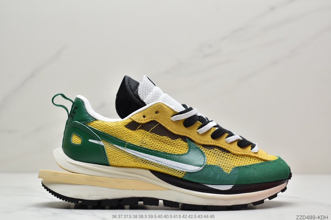 260 华夫解构走秀款 Sacai x Nike Pegasus VaporFly SP”Green/Yellow/Black/White”  CV1363-100