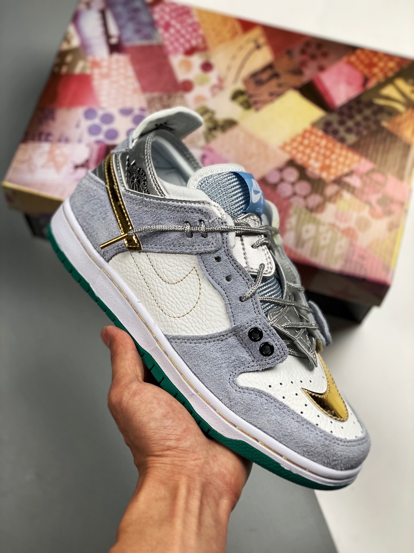 Sean Cliver x SB Dunk Low Pro QS Frozen, monopatín de artista 🛹 Relación calidad-precio súper alta❗️ Según el patrón d…