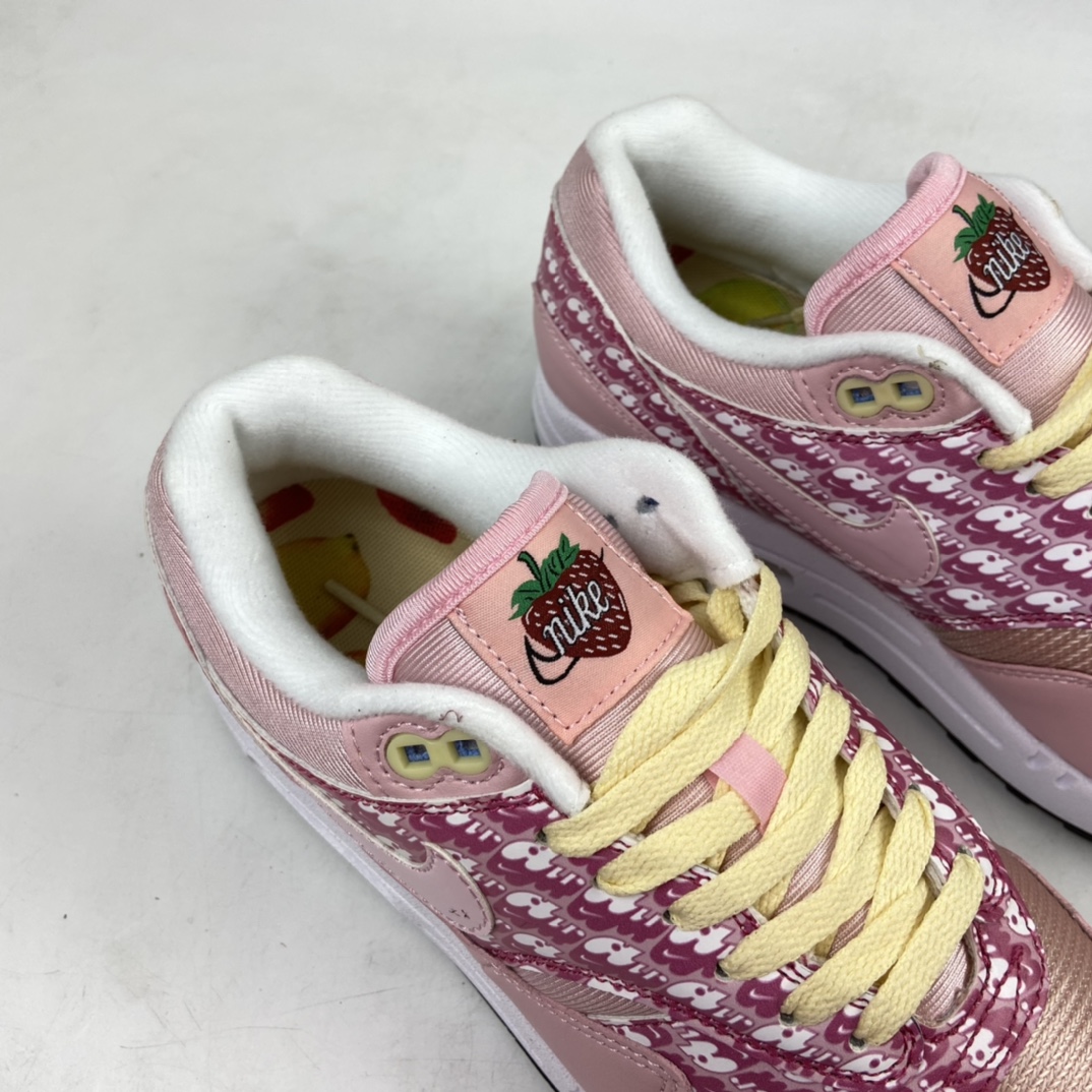 200 Nike Air Max 1 Prm ”Strawberry” 水果主题复古气垫跑鞋 CJ0609-600