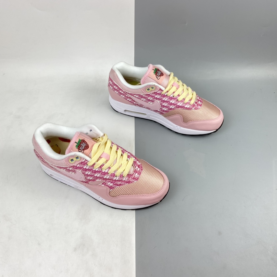 200 Nike Air Max 1 Prm ”Strawberry” 水果主题复古气垫跑鞋 CJ0609-600