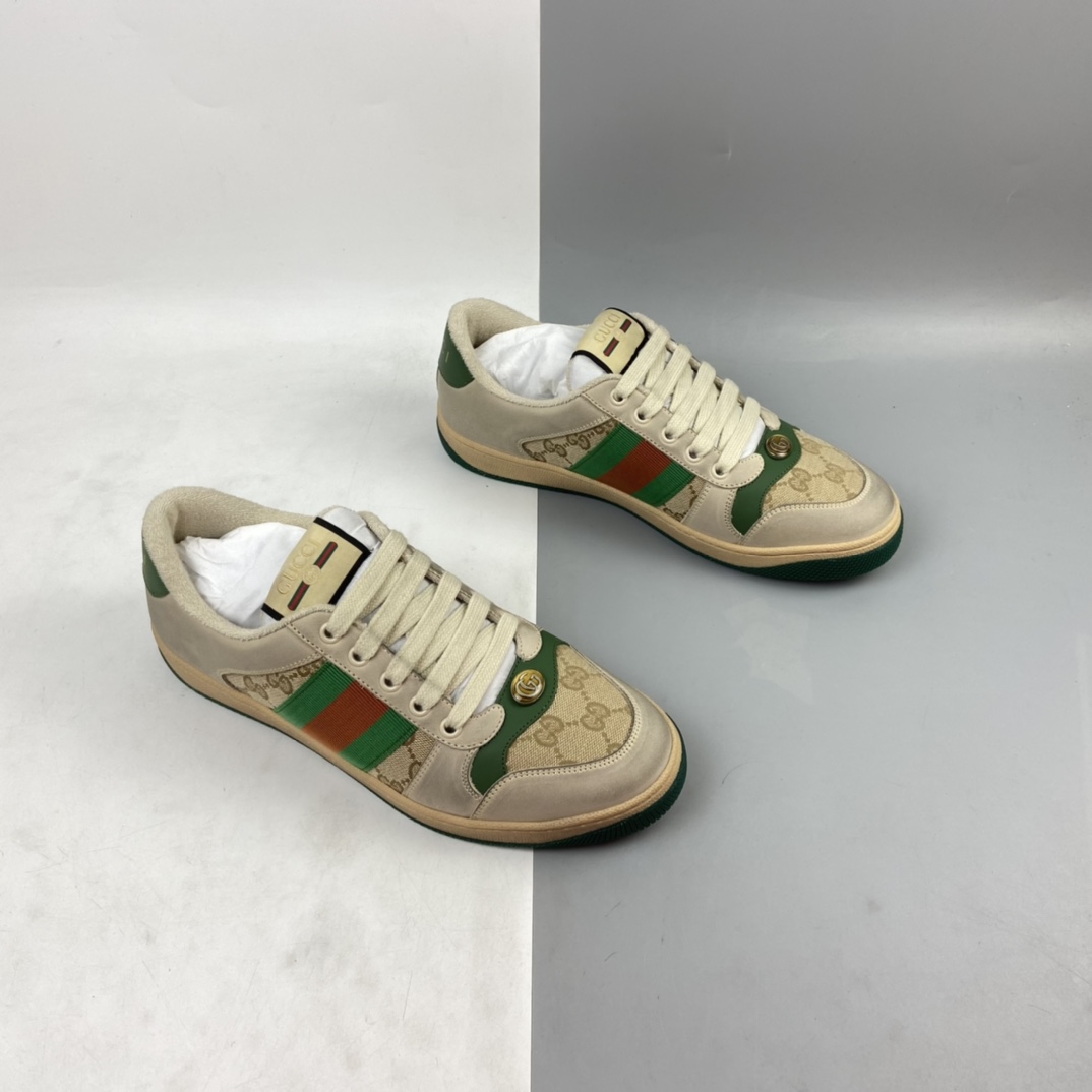450 Gucci古驰小脏鞋系列Distressed Screener sneaker 市售最强芯片版