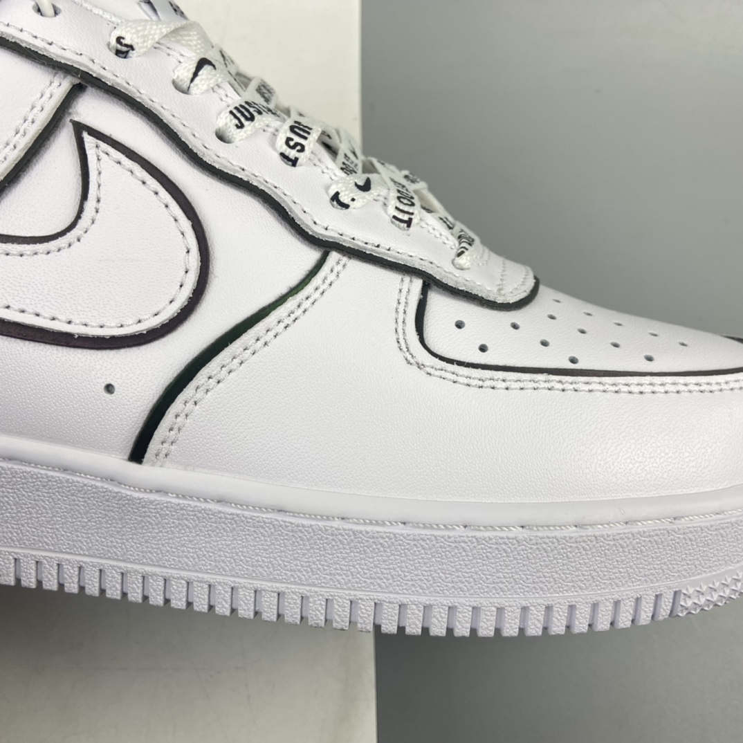 280 Stussy x Nike Air Force 1 Low 斯图西联名 白炫彩反光空军一号低帮休闲板鞋 BQ6425-109