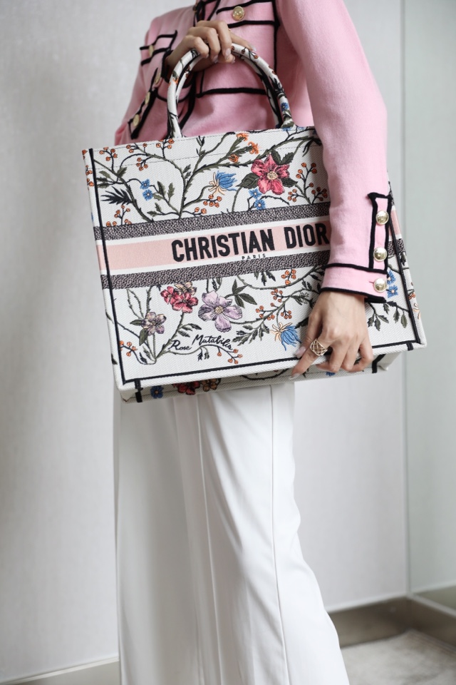 Dior Book Tote Tote Bags Embroidery