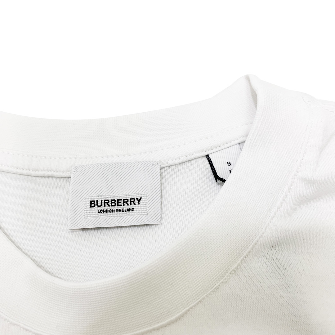 Burberry/巴宝莉 胸前字母logo短袖 60支双股丝光棉面料