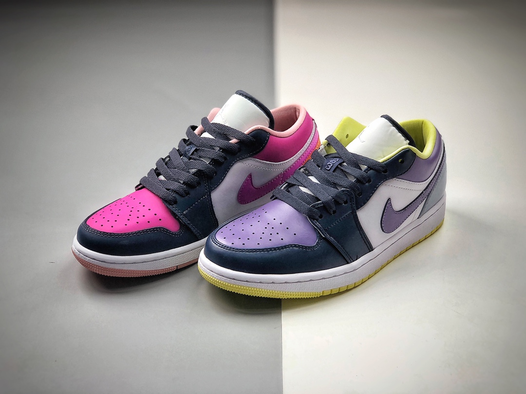 220  WMNS Air Jordan 1 Low “Cactus Flower” 低帮 粉紫鸳鸯 AJ1 乔丹1代  DJ4342-400