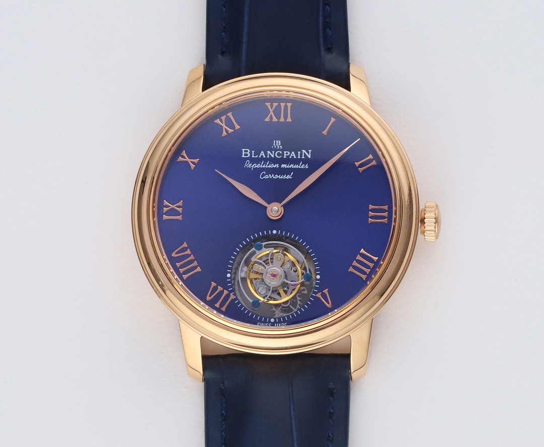 Blancpain Relógio Azul Colecção Primavera Mechanical Movement