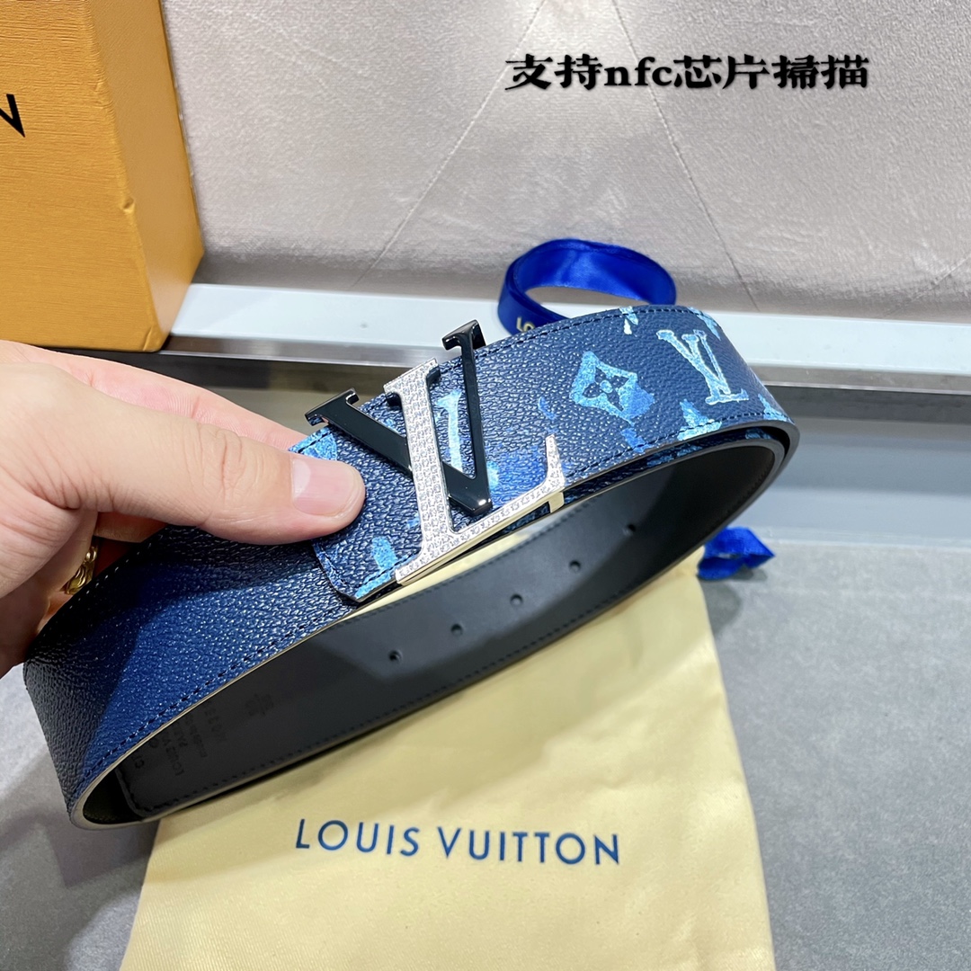 Louis Vuitton Belts Calfskin Canvas Cowhide Spring Collection