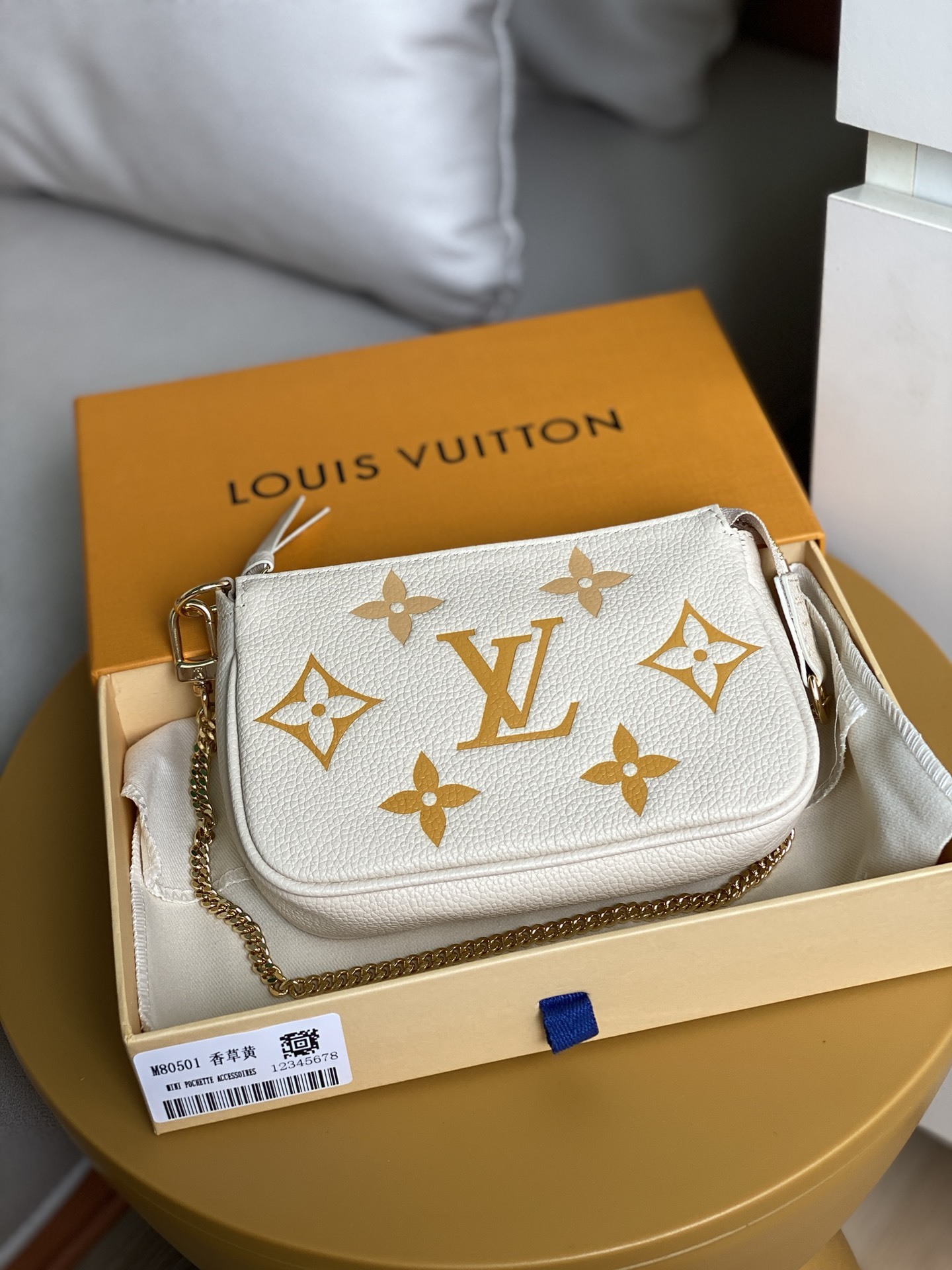 顶级原单M80501香草黄全皮钱包系列BYTHEPOOL春夏系列MiniPochetteAccessoi
