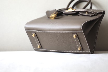 Hermes Birkin Bags Handbags Platinum Cowhide Epsom
