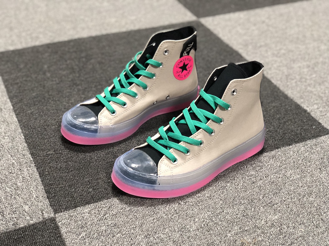 新款出货🔥CONVERSE Chuck Taylor All Star CX中性水晶果冻底撞色帆布高帮鞋170137C Size: 35 36 36.5 37 37.5 38 39 39.5 40 41 41.5 42 42.5 43 44