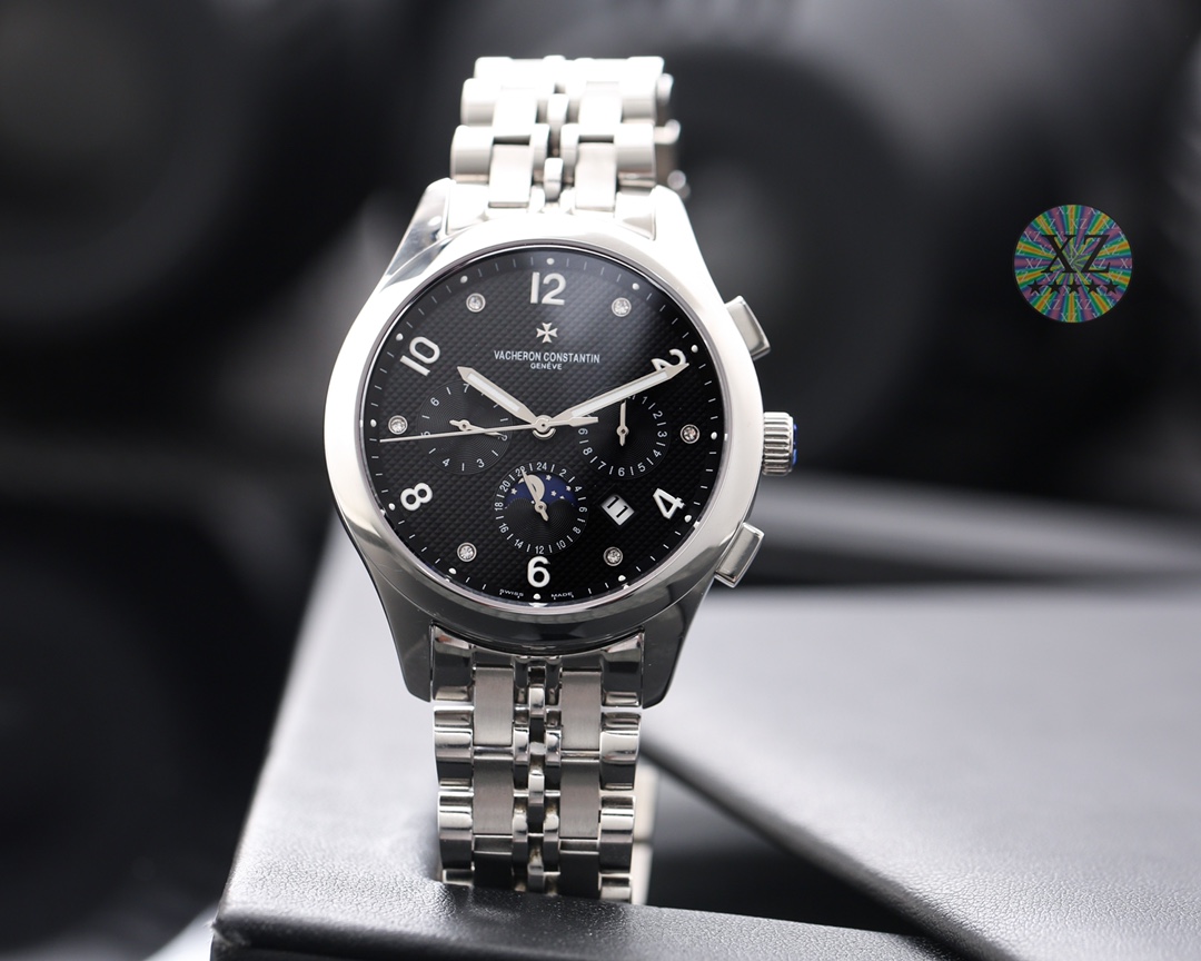 NO:726232,[Platinum, diamond plus 50][Rose][Rose] Vacheron Constantin from a major manufacturer [Rose][Rose]-Vacheron Constantin R46 upgraded version of the heritage series, multi-functional design and top quality. Important note (the upgraded version has an improved shell that is thinner than the old version, the glass has been upgraded to be wear-resistant and fall-resistant, and is smoother and more beautiful than the old version! The inner cover has been updated to a steel-made inner cover; the texture and feel of the watch  Appears more perfect) 18k quality furnace vacuum plating... (High quality, normal wearing, 0 repair quality) This watch uses a multi-functional original imported movement, with six-pin multi-function display, high-end and atmospheric design style, (function displays week, calendar, month, day and night stars 24 hours) The case is made of 316 imported stainless steel, sapphire glass, super anti-scratch mirror, super luminous, making the night more dazzling!  Comes with imported calfskin strap buckle!  'You can easily own time, but you can't easily own Vacheron Constantin.' (Real photo) The manufacturer strongly recommends this Vacheron Constantin series... Your precious wrist needs (focus on original new machines) Focus is an attitude, please look for exclusive quality!  Welcome to reprint!  ,,vacheron,cowhide19860909[白金,钻加50][玫瑰][玫瑰]大厂货江诗丹顿 [玫瑰][玫瑰]-Vacheron Constantin R46 升级版传袭系列,多功能设计顶级品质.重要提示（升级版改进壳身比旧版本更薄、玻璃升级耐磨抗摔、比旧版本更平整美观！内罩更新成钢鑫制内罩；手表质感 手感 显得更完美）18k品质炉内真空电镀……（高品质正常佩戴0返修的质量）此款手表使用多功能原装进口机芯,具有六针多样功能显示高端.大气的设计风格,（功能显示星期 日历 月份 日夜星辰 24小时）套壳使用316进口精钢 、蓝宝石玻璃超强防刮花镜面,超强夜光,让黑夜更耀眼！搭配进口小牛皮表带扣！“你可以轻易拥有时间、但你不能轻易拥有江诗丹顿”、（实拍图）厂家强强推荐此款江诗传袭系列...你宝贵的腕上需（专注原装新机） 专注是一种态度,请认准独家品质！欢迎转载！,,vacheron,cowhide,Watch