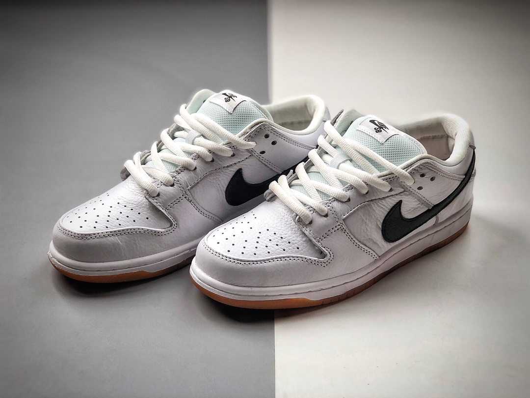 200 耐克Nike SB Dunk Low Orange label 扣篮系列低帮经典百搭休闲运动板鞋“黑白”2563-100