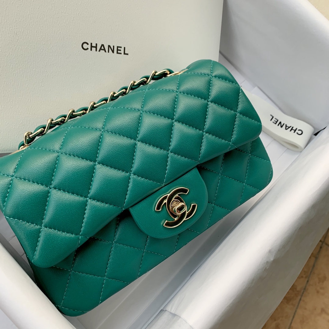 CHANEL CF Large Mini 20cm Imported Lambskin Small Bag Big Charm Classic Versatile
