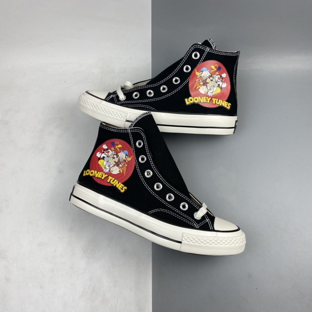 P140 Converse Chuck 1970s 匡威经典涂鸦限定款三星标帆布鞋 162050C