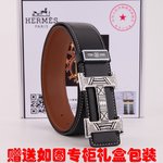 Hermes Belts Steel Buckle Cowhide Genuine Leather