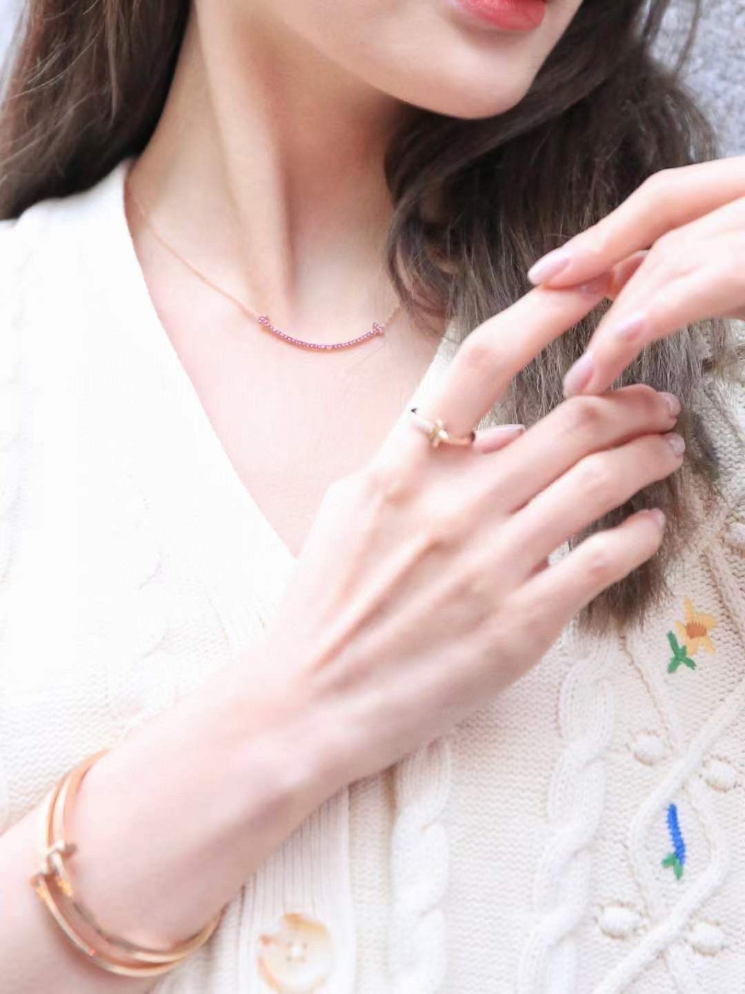 Tiffany & Co. Tiffany&Co.新年限量款微笑项链