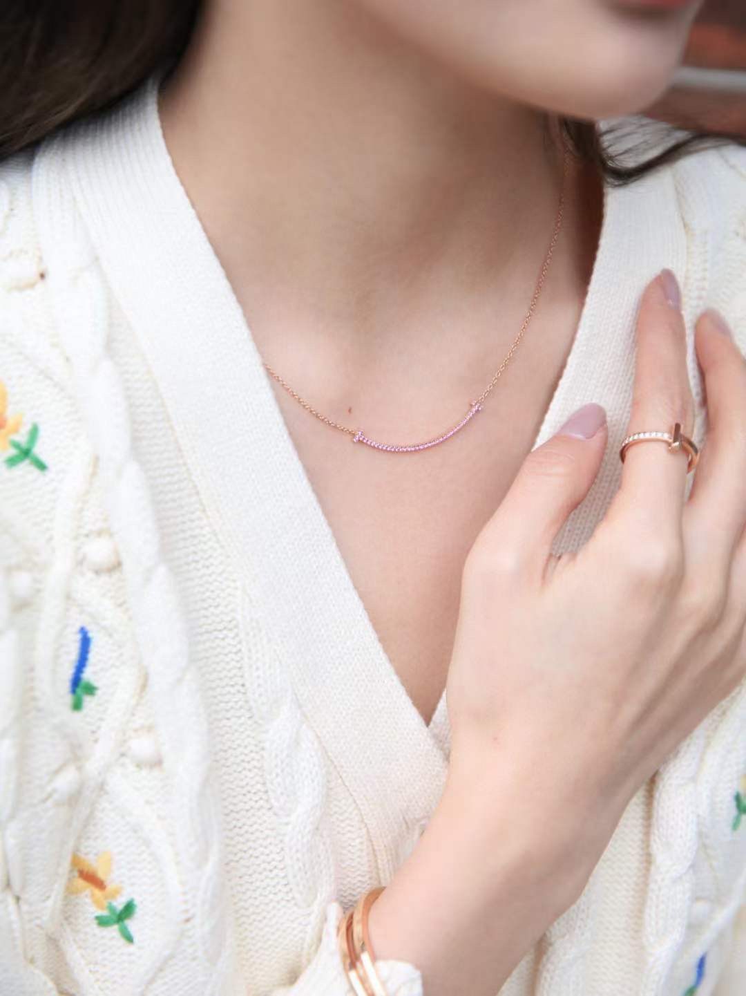 Tiffany & Co. Tiffany&Co.新年限量款微笑项链