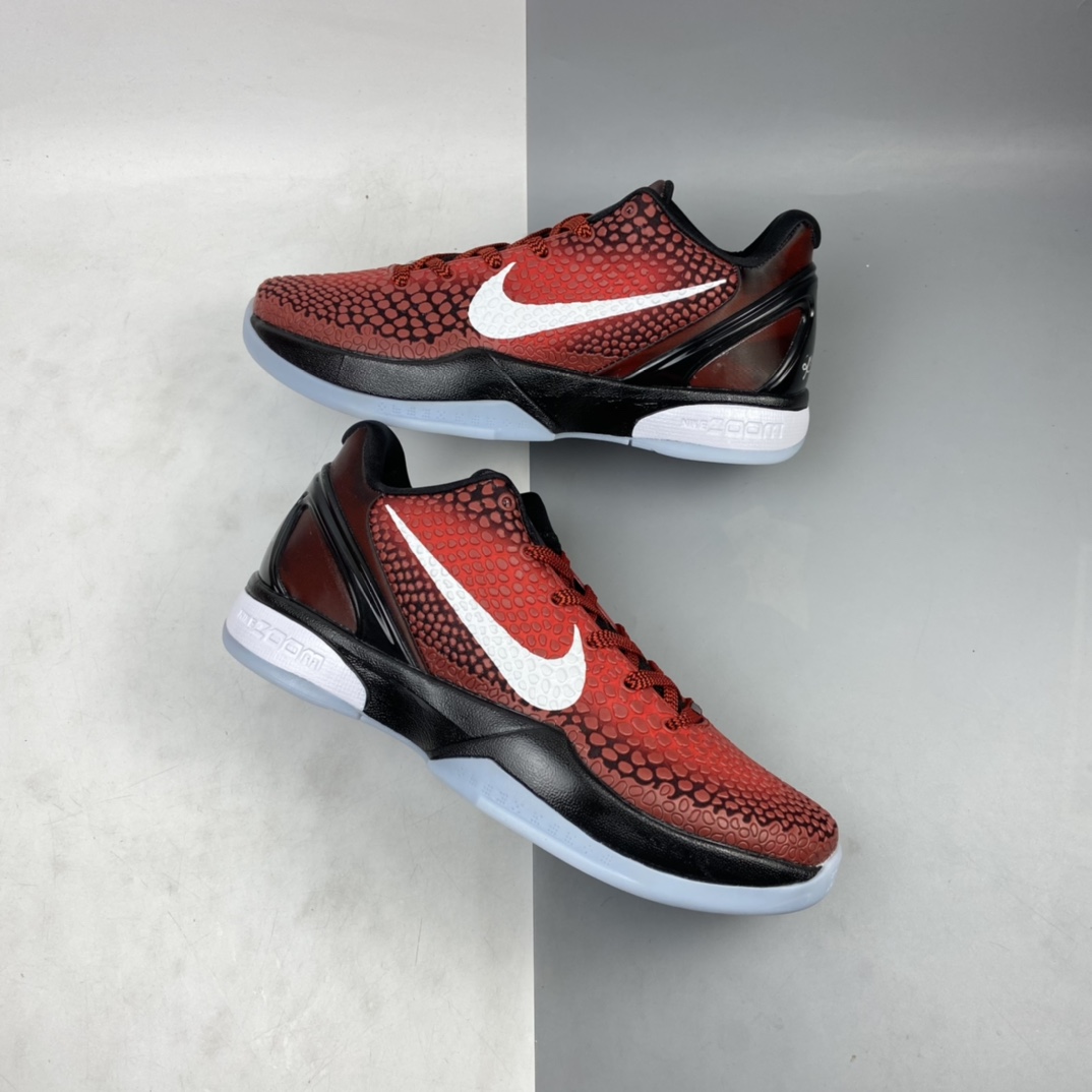 P260 Nike Zoom Kobe VI 科比6代 复刻 黑红色 全明星配色 波点 鱼鳞纹 DH9888-600