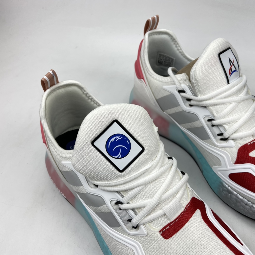 220 Nasa x Ad ZX 2K Boost 三叶草联名款爆米花复古跑鞋 FX7054
