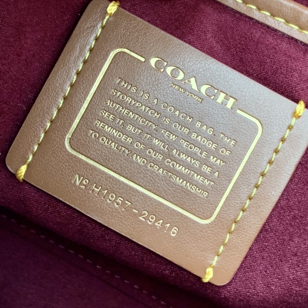 Coach ～纯 coach蔻驰 29416 标志帆布铆钉和蛇皮细节MADISON单肩包