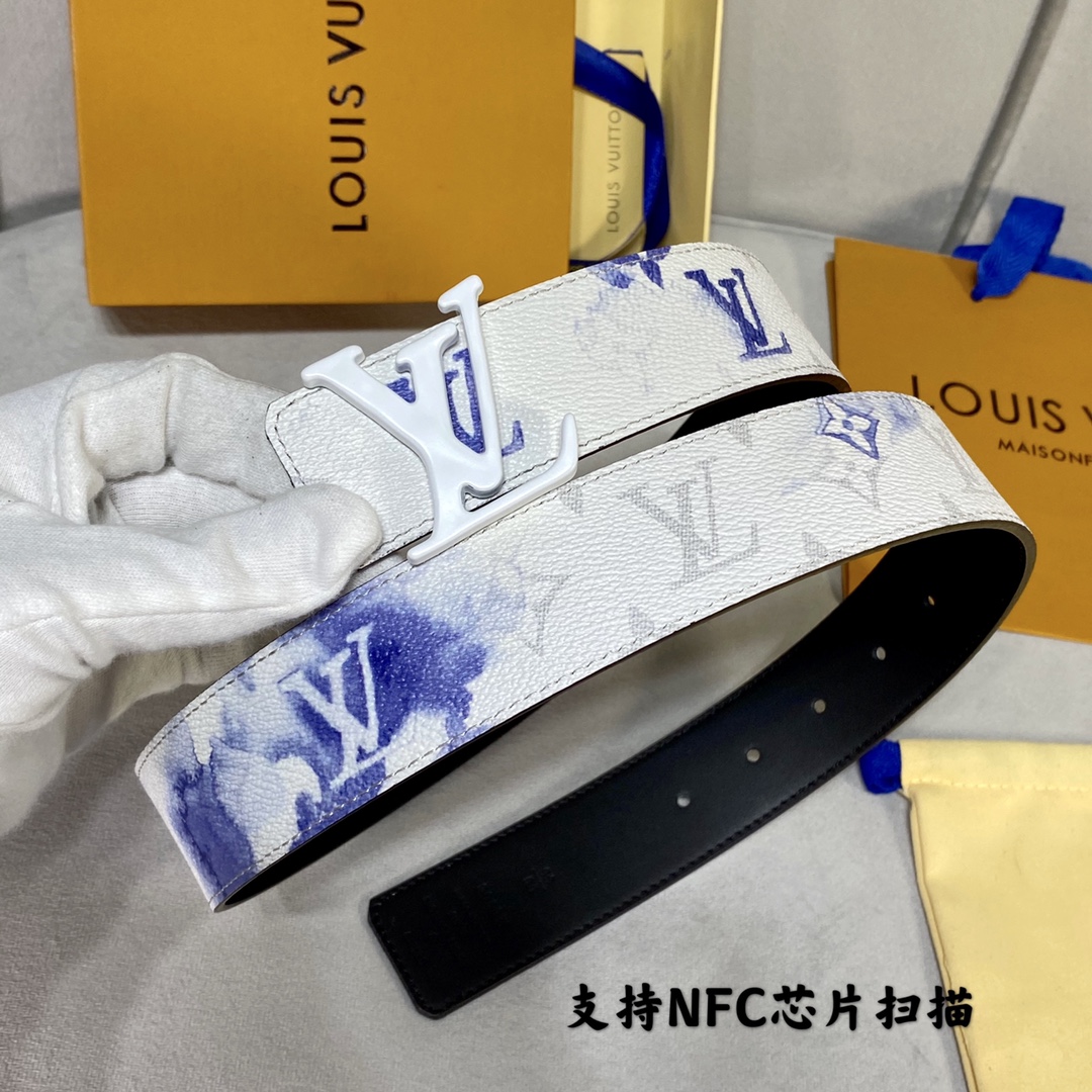 Louis Vuitton Belts Calfskin Cowhide