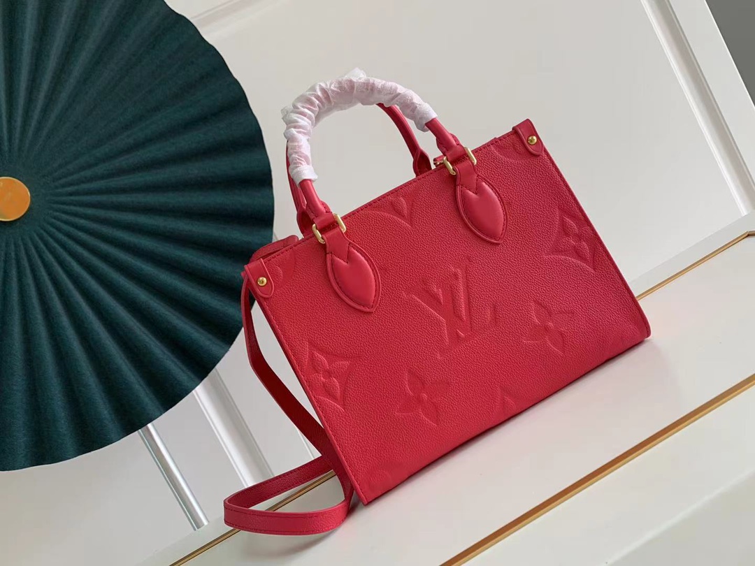 Louis Vuitton LV Onthego Bags Handbags Red Cowhide Mini M45661