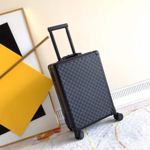 Louis Vuitton Rolling Luggage, Cabin Size, Black Damier, Aluminum Frame, 20-inch 1 Louis Vuitton Rolling Luggage, Cabin Size, Black Damier, Aluminum Frame, 20-inch