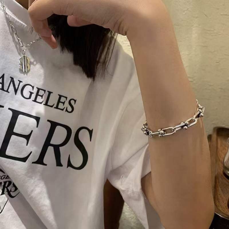 Tiffany & Co. tiffany&Co. 银色 U型扣手链
