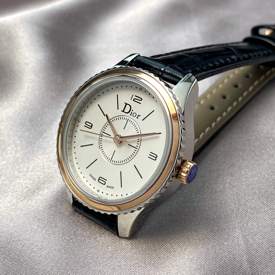 Dior Diau Fashion Watch: Swiss Quartz, 33mm Sapphire Mirrors, Customized Design. - 图片 2