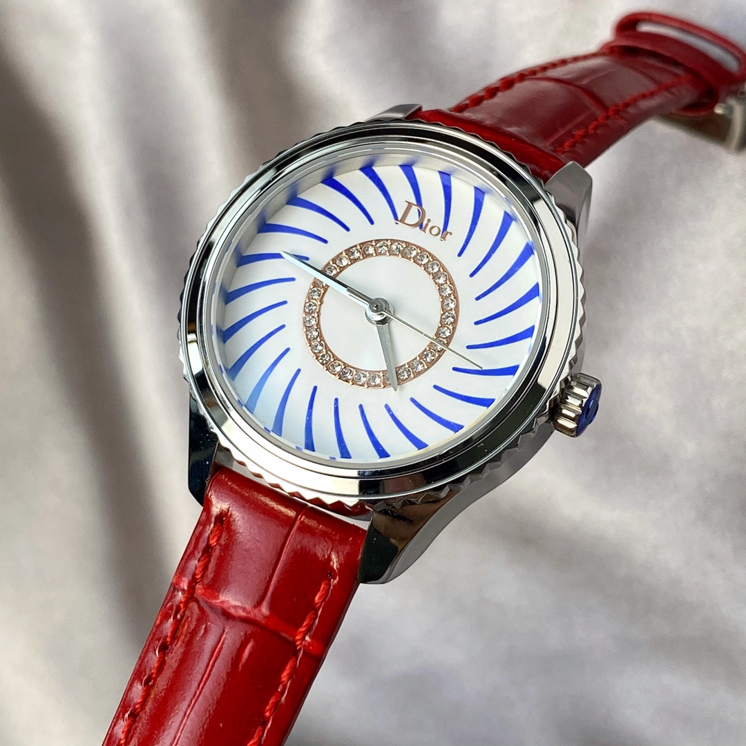 Dior Diau Fashion Watch: Swiss Quartz, 33mm Sapphire Mirrors, Customized Design. - 图片 6