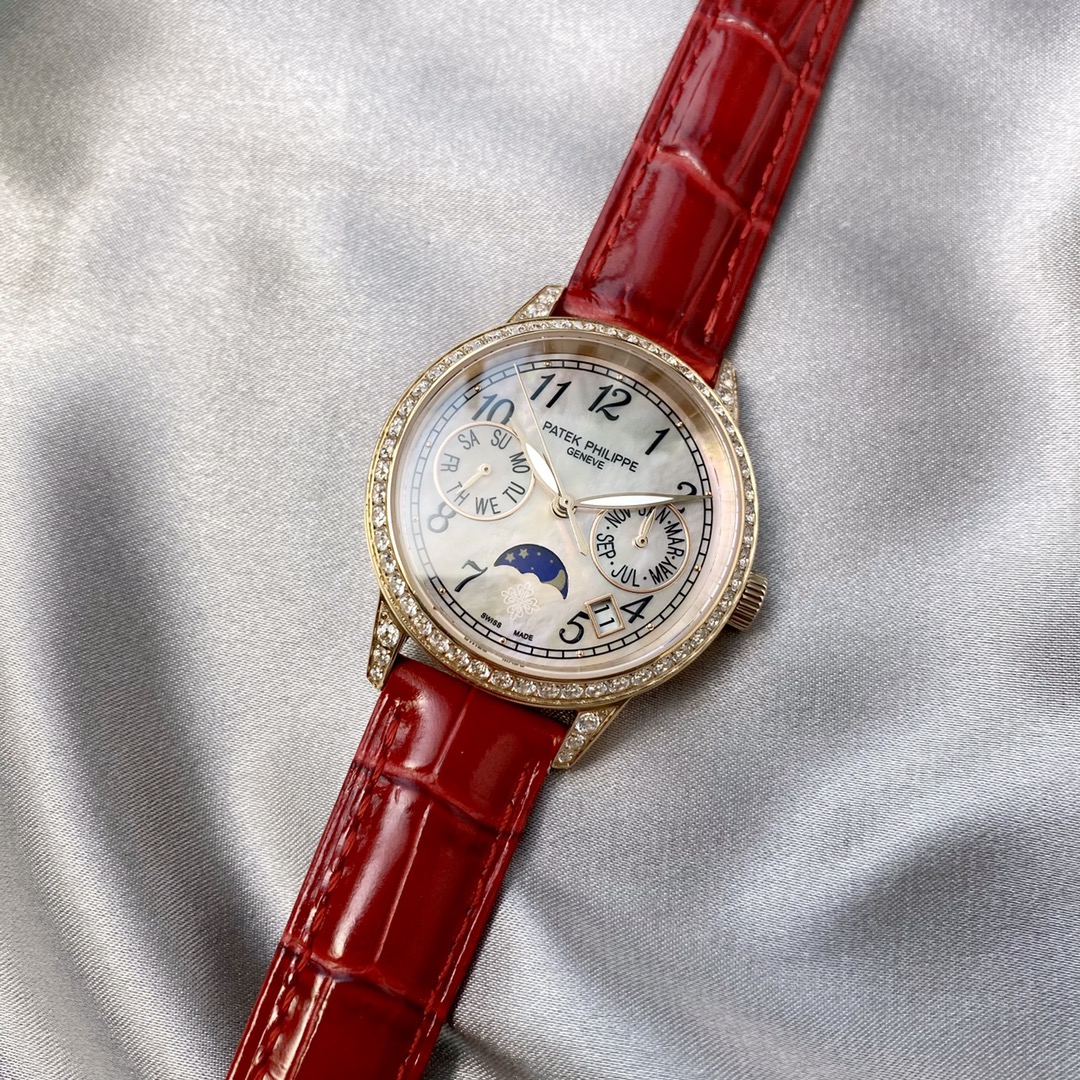 Patek Philippe 百达翡丽4947万年历女表 小红书 PP多功能腕表 搭载原装进口9100月相功能机芯机械表 走时精准零返修