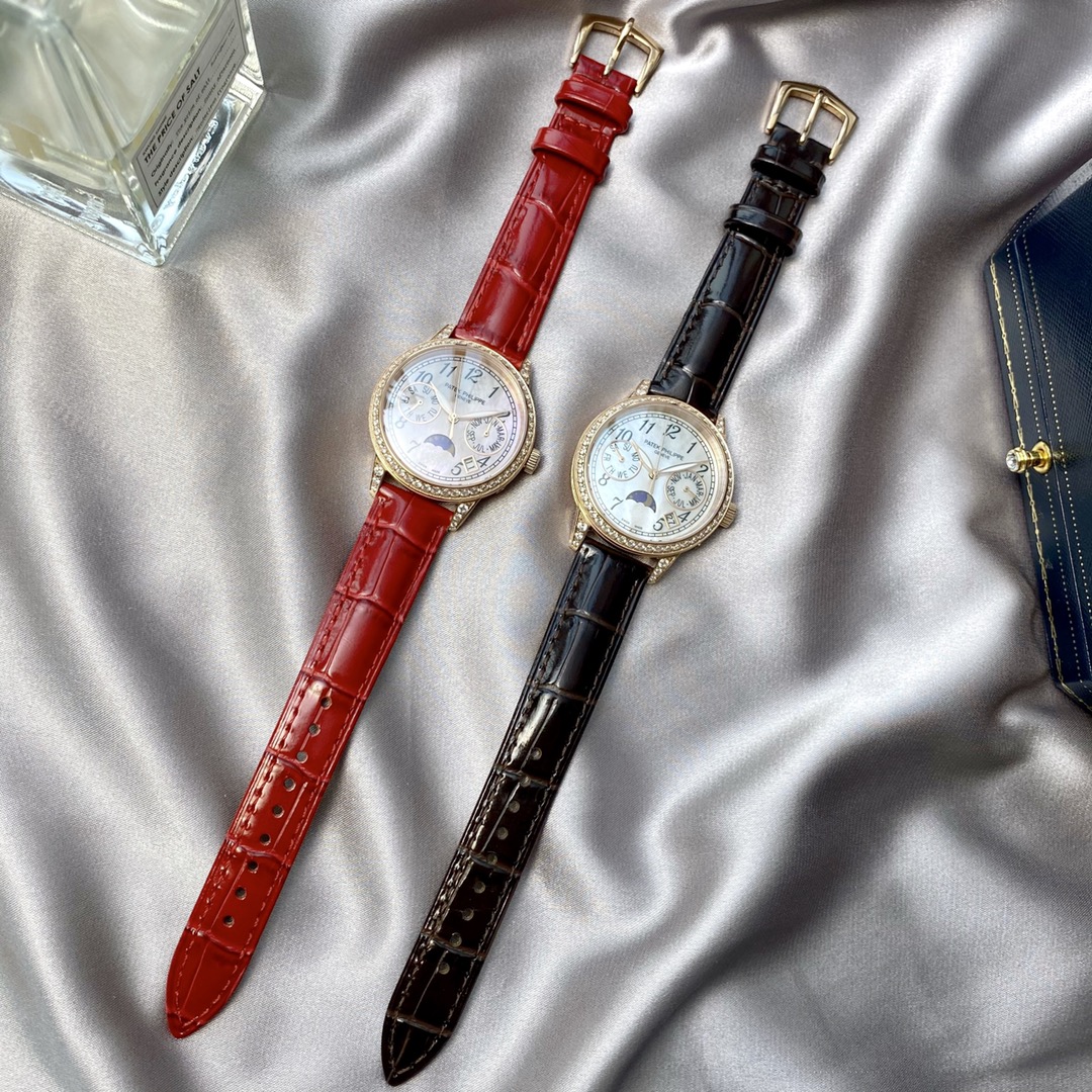 Patek Philippe 百达翡丽4947万年历女表 小红书 PP多功能腕表 搭载原装进口9100月相功能机芯机械表 走时精准零返修